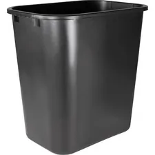 Sparco SPR 02160 — Sparco Rectangular Wastebasket - 7 gal Capacity - Rectangular - 15 Height x 14.5 Width x 10.5 Depth - Polyethylene - Black - 1 Each