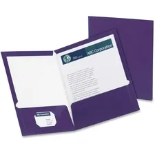 TOPS BUSINESS FORMS OXF 5049526 — Oxford Letter Pocket Folder - 8 1/2 x 11 - 150 Sheet Capacity - 2 Pocket(s) - Purple - 25 / Box
