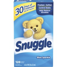 DIAL DIA 45115 - Dial Snuggle Blue Sparkle Dryer Sheets - Blue Sparkle Scent 