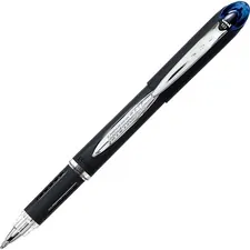 UNIBALL UBC 33922 — uni-ball Jetstream Ballpoint Pens - Medium Pen Point - 1 mm Pen Point Size - Blue Pigment-based Ink - Black Stainless Steel Barrel - 12 / Dozen