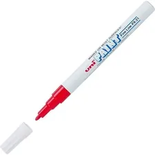 UNIBALL UBC 63702 — uni-ball Uni-Paint PX-21 Oil-Based Fine Point Marker - Fine Marker Point - Red Oil Based Ink - 1 Each