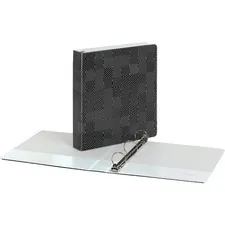 TOPS BUSINESS FORMS OXF 42552 — Oxford 1-1/2 Back-mounted Round Ring Binder - 1 1/2 Binder Capacity - 350 Sheet Capacity - Round Ring Fastener(s) - 2 Internal Pocket(s) - Black - 1 Each