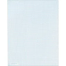 TOPS BUSINESS FORMS TOP 33051 — TOPS 5 Square/Inch Quadrille Pads - Letter - 50 Sheets - Both Side Ruling Surface - 20 lb Basis Weight - 8 1/2 x 11 - White Paper - 1 / Pad