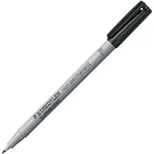 STAEDTLER MARS GMBH STD 3169 — Staedtler Lumocolor Fine Point Waterbased Marker - Fine Marker Point - Black Water Based Ink - Black Polypropylene Barrel - 10 / Box