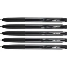 UNIBALL UBC 70278 — uni-ball Spectrum Gel Pen - Medium Pen Point - 0.7 mm Pen Point Size - Refillable - Retractable - Multicolor Pigment-based, Gel-based Ink - Black Plastic, Rubberized Barrel