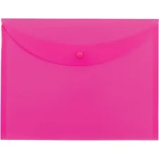 SMEAD MANUFACTURING CO. SMD 89682 — Smead Letter File Wallet - 8 1/2 x 11 - Polypropylene - Pink - 10 / Box