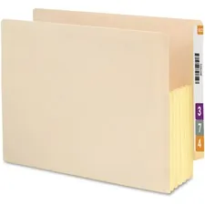 SMEAD MANUFACTURING CO. SMD 75174 — Smead TUFF Pocket Straight Tab Cut Letter Recycled File Pocket - 8 1/2 x 11 - 1200 Sheet Capacity - 5 1/4 Expansion - Manila - Manila - 10% Recycled - 10 / Box