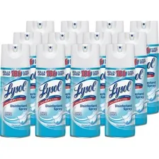 RECKITT BENCKISER RAC 74186CT — Lysol Linen Disinfectant Spray - Spray - 12.50 oz (0.78 lb) - Crisp Linen Scent - 12 / Carton - Clear