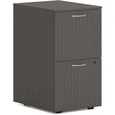 HON COMPANY HON PLPMFFLS1 — HON Mod Slate Teak Laminate Desk Component - 15 x 20 x 28 - 2 x File Drawer(s) - Material: Laminate, Steel Ball Bearing - Finish: Slate Teak