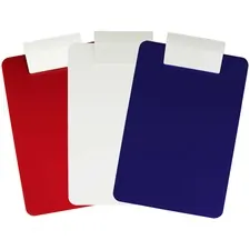 SAUNDERS MFG. CO., INC. SAU 21612 — Saunders Antimicrobial Clipboard - Low Profile - 8 1/2 x 11 - Red, Blue - 1 / Each