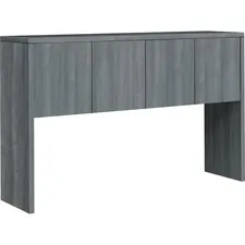 HON COMPANY HON 105324LS1 — HON 10500 Series Stack-On Hutch 4 Doors - 60 x 14.6 x 37.1 - Drawer(s)4 Door(s) - Square Edge - Material: Thermofused Laminate (TFL), Wood - Finish: Sterling Ash Laminate