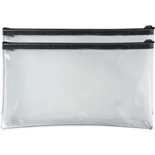 Sparco SPR 02867 — Sparco Wallet Bag - 6 Width x 11 Length - Clear - 2/Pack - Currency, Check, Paperwork