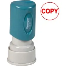 SHACHIHATA INC. U.S.A. XST 11407 — Xstamper Pre-Inked COPY Stamp - Message Stamp - COPY - 0.63 Impression Diameter - Red - Plastic Cap - Recycled - 1 Each