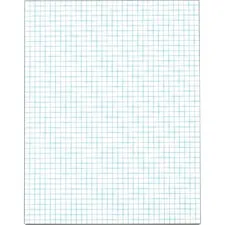 TOPS BUSINESS FORMS TOP 33041 — TOPS 4 x 4 Ruled Quadrille Pads - Letter - 50 Sheets - Both Side Ruling Surface - Ruled Blue Margin - 20 lb Basis Weight - 8 1/2 x 11 - White Paper - 1 / Pad