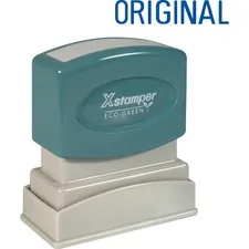SHACHIHATA INC. U.S.A. XST 1111 — Xstamper Title Stamp - Message Stamp - ORIGINAL - 0.50 Impression Width x 1.63 Impression Length - 100000 Impression(s) - Blue - Recycled - 1 Each