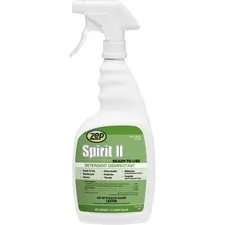 ZEP INC. ZPE 67909 — Zep Spirit II Detergent Disinfectant - Ready-To-Use Spray - 32 fl oz (1 quart) - Citrus Scent - 12 / Carton - Clear