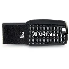 VERBATIM 70875 — Verbatim 16GB Ergo USB Flash Drive - Black - The Verbatim Ergo USB drive features an ergonomic design for in-hand comfort and COB design for enhanced reliability.