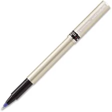 UNIBALL UBC 60053 — uni-ball Deluxe Rollerball Pens - Fine Pen Point - 0.7 mm Pen Point Size - Blue - Champagne Barrel - 12 / Dozen