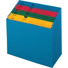 TOPS BUSINESS FORMS PFX 20135 — Pendaflex QuickView Recycled Expanding File - 11 x 12 - 12 Pocket(s) - Paper - Blue - 10% Recycled - 1 Each