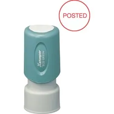 SHACHIHATA INC. U.S.A. XST 11363 — Xstamper Pre-Inked POSTED Stamp - Message Stamp - POSTED - 0.63 Impression Diameter - Red - Plastic Cap - Recycled - 1 Each