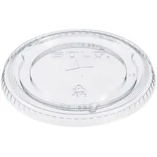 SOLO CUP SCC 626TS — Solo Cup Straw Slotted Clear Lids - Flat - 1000 / Carton - Clear