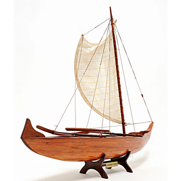 Old Modern Handicrafts Inc omh B012 - Hawaiian Outrigger Canoe Model