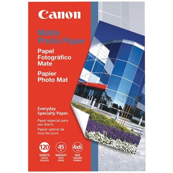 CANON 7981A014 — CANON MP 101 PAPER - MATTE PHOTO PAPER - 4 IN X 6 IN - 170 G/M2 - 120 PCS.