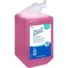 KIMBERLY CLARK KCC 91552 — Scott Foam Skin Cleanser with Moisturizers - 33.8 fl oz (1000 mL) - Push Pump Dispenser - Kill Germs - Skin - Pink - Rich Lather - 1 / Each