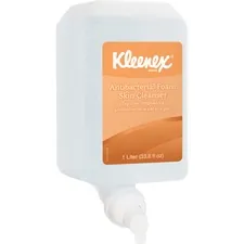 KIMBERLY CLARK KCC 91554 — Kleenex Kimcare Antibacterial Foam Cleanser - 33.8 fl oz (1000 mL) - Skin - Clear - 1 Each