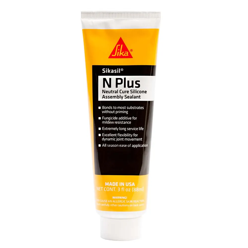 Sika 432053 - Sikasil-N Plus Clear 10oz Silicone Sealant with Nozzle