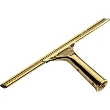 Ettore Products Company ETO 1013 — Ettore Brass Squeegee - Rubber Blade - Lightweight, Changeable Blade, Streak-free - Brass