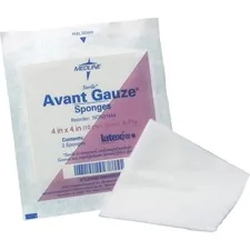 MEDLINE INDUSTRIES INC MII NON25334 — Medline Avant Nonsterile Gauze Nonwoven Sponges - 4 Ply - 3 x 3 - 200/Box - White