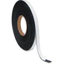 BI-SILQUE VISUAL COMMUNICATION PRODUCTS BVC FM2021 — MasterVision 1x50' Adhesive Magnetic Tape - 16.67 yd Length x 1 Width - 1 Each - Black