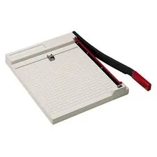 National Industries For the Blind 7520001632568 — SKILCRAFT Drop Knife Paper Trimmer - Cuts 10Sheet - 18 Cutting Length - 18 Height x 18 Width - Beige