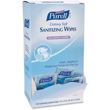 GOJO GOJ 902712 — Gojo® Cottony Soft Sanitizing Wipes - 5 x 7 - White - Soft, Moist, Textured, Individually Wrapped - For Hand - 1 / Box