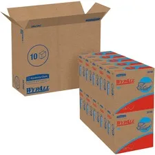 KIMBERLY CLARK KCC 34790CT — Wypall Kimberly-Clark X60 Wipers - 9.10 x 16.80 - White - Hydroknit - Lightweight, Absorbent, Residue-free, Durable, Strong, Reinforced - For General Purpose - 1260 / Carton
