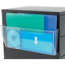 DEFLECTO DEF 50101 — Deflecto Magnetic DocuPocket - 1 Compartment(s) - 6.4 Height x 15 Width x 3 Depth - Clear - Plastic - 1 Each