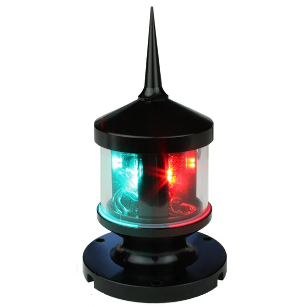Lunasea Lighting LLB-53BK-01-00 — Lunasea Tri-Color/Anchor/Strobe LED Navigation Light