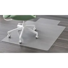DEFLECTO DEF CM2E112AMCOM — Deflecto EconoMat PLUS with Micropel Antimicrobial for Hard Floors - Hard Floor, Hardwood Floor, Tile Floor, Laminate Floor, Linoleum Floor, Concrete - 48 Length x 36 Width x 0.50 Thickness - Rectangle - Vinyl - Clear