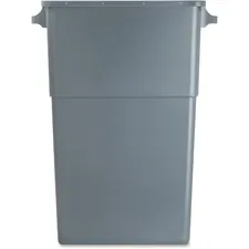 Genuine Joe GJO 60465 — Joe Space-saving Waste Container - 23 gal Capacity - Handle - 30 Height x 20 Width x 11 Depth - Gray - 1 Each