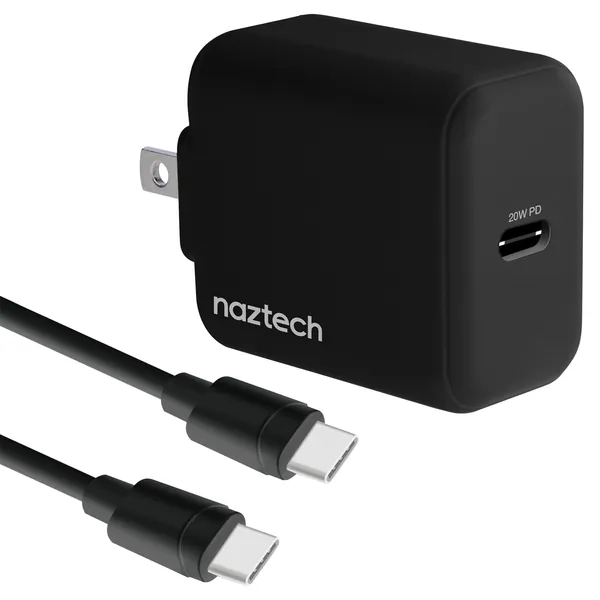 NAZTECH 15397 — 20W USBC WALL CHRGR & CBL