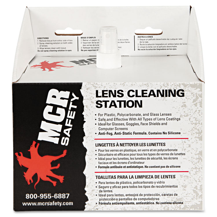 MCR SAFETY LCS1 - STATION,LENS CLEAN,DSPOSE