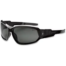 Tenacious Holdings Inc EGO 56033 — Ergodyne Loki Fog-Off Safety Glasses/Goggles - Durable, Flexible, Scratch Resistant, Anti-fog, Non-slip, Perspiration Resistant, Convertible, Comfortable - Ultraviolet Protection - Polycarbonate Lens, Nylon Frame, Polycarbonate Temple, Foam Gasket - Black - 1 Each