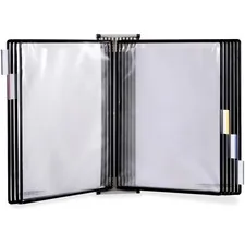 Tarifold Inc TFI WA271 — Tarifold Wall-Mountable Antimicrobial Reference Display Unit - Support Letter 8.50 x 11 Media - Clear, Black - Metal - 1 Each