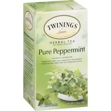 R Twining and Co Limited TWG 09179 — Twinings Pure Peppermint Herbal Tea - Tea Bag - Herbal Tea - Peppermint, Mint - 1.8 oz - 25 / Box