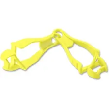 Tenacious Holdings Inc EGO 19119 — Ergodyne Squids Grabber Clip - for Cloth, Carpentry, Mining, Gloves, Multipurpose, Roofing, Construction - Detachable, Durable, Lightweight, Non-conductive - 1Each - Lime - Copolymer