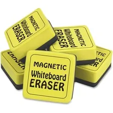 THE PENCIL GRIP TPG 3552 — The Pencil Grip Magnetic Whiteboard Eraser Class Pack - 2 Width x 2 Length - Durable, Soft, Magnetic - Yellow - 24 / Pack