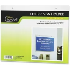 NuDell Manufacturing Company Inc NUD 38008 — NuDell Acrylic Sign Holders - Support 11 x 8.50 Media - Acrylic - 1 Each - Clear