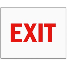 Tarifold Inc TFI P1949EX - Tarifold Safety Sign Inserts - 6  Pack - Exit PrintMessage -