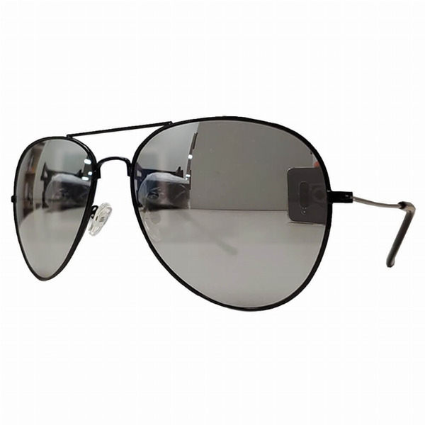 Iris Fashion Inc 3026-C1/BK1-SLC1 - Classic Pilot Mirrored Reflective Aviator Fashion Sunglasses